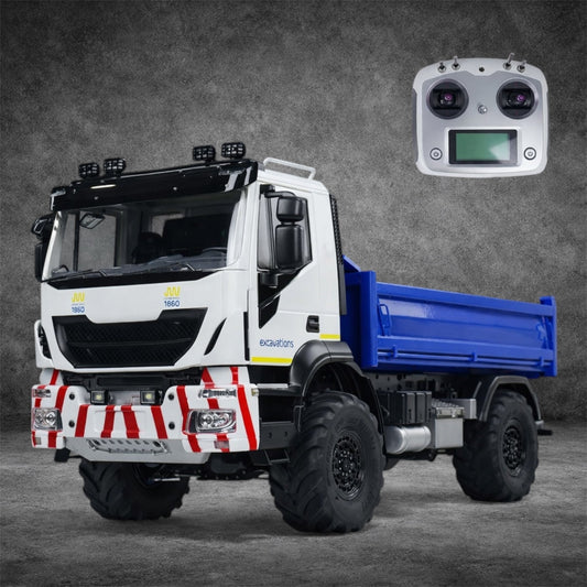 4x4 1/14 RC Hydraulic Dumper Trucks Metal Remote Control Dump Car Tipper Models