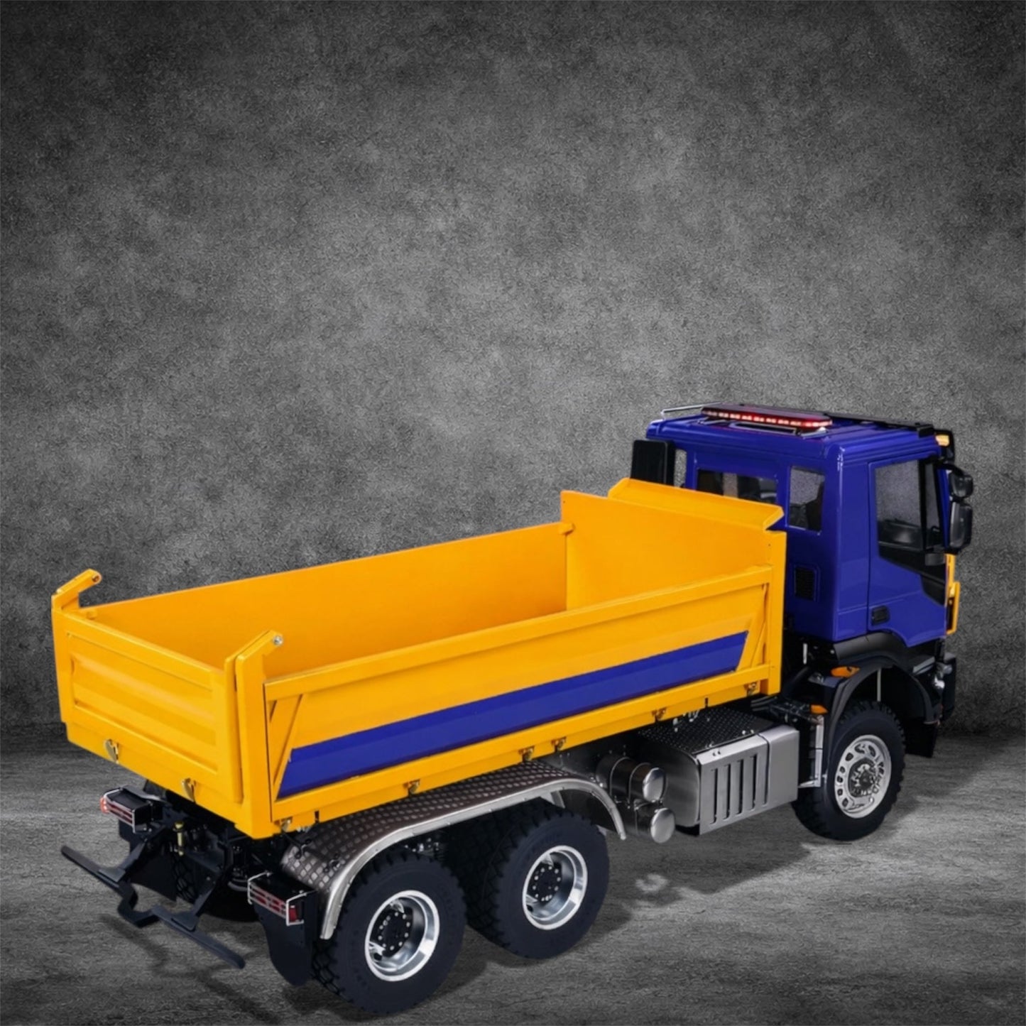 LESU 1/14 RC Hydraulic Dump Truck 3-way Metal 6x6 Radio Control Tipper Car Model