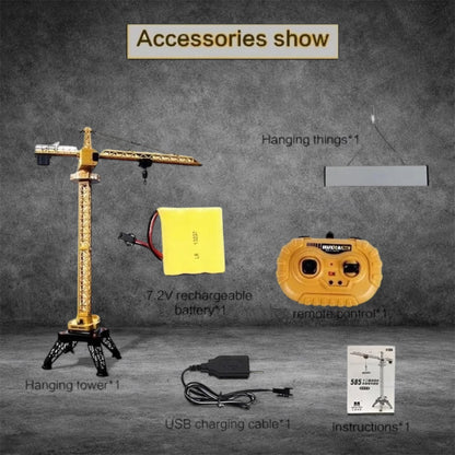New Huina 1585 RC Tower Crane 12CH 1:14 Construction Machinery RTR Toy USA Stock