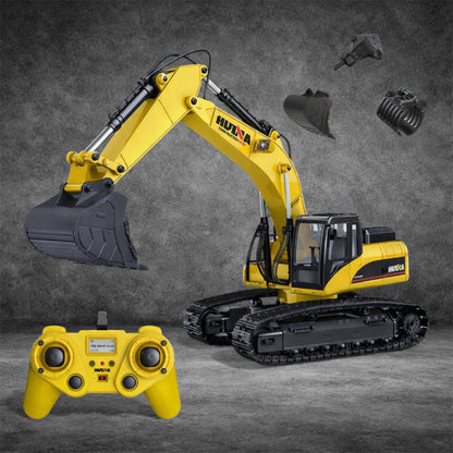 Huina 1583 New 22 Channel Alloy Remote Control Car | Realistic Excavator