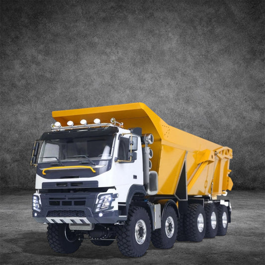 US Stock 219 3Speed RTR 114 Hydraulic Dump Metal RC Truck 10X10 10X6 RC Tipper | Realistic Remote Control Hydraulic Dump Truck