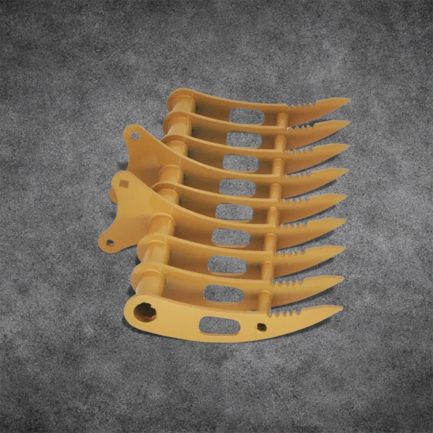 Metal Rake Bucket for Huina 1580, 1550, 1592, 1593, 1594, 1599 RC Excavator Upgrades | Premium Metal Rake Bucket Attachment