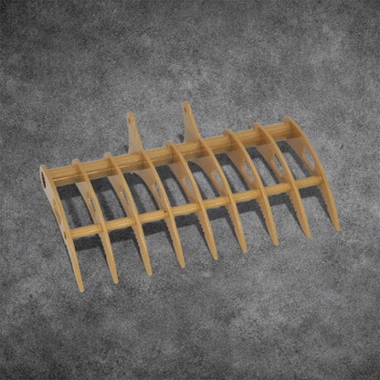 Metal Rake Bucket for Huina 1580, 1550, 1592, 1593, 1594, 1599 RC Excavator Upgrades | Premium Metal Rake Bucket Attachment