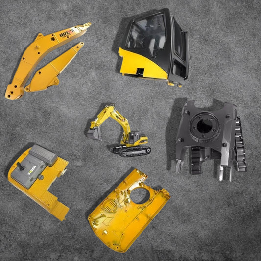New Metal Arm Body Cover Bottom Plate for Huina 1580 RC Excavator Upgrades DIY | Premium Metal Arm Body Cover Attachment