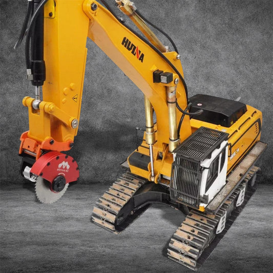 Metal Electric Cutting Disc Saw For Double E Kabolite HUINA 1580 1599 EC160E RC | Premium RC Excavator Cutting Tool Upgrade