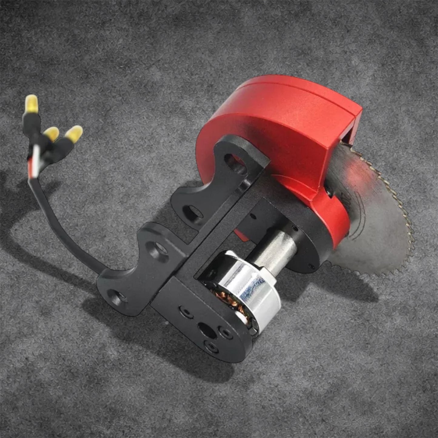 Metal Electric Cutting Disc Saw For Double E Kabolite HUINA 1580 1599 EC160E RC | Premium RC Excavator Cutting Tool Upgrade