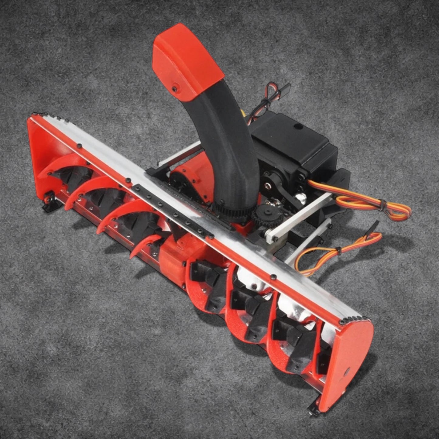 RC Metal Snowplow 3D Printed Snow Blower Shovel Lift Turbine for Tamiya RC Car | Premium Snow Removal Accessory for RC Cars