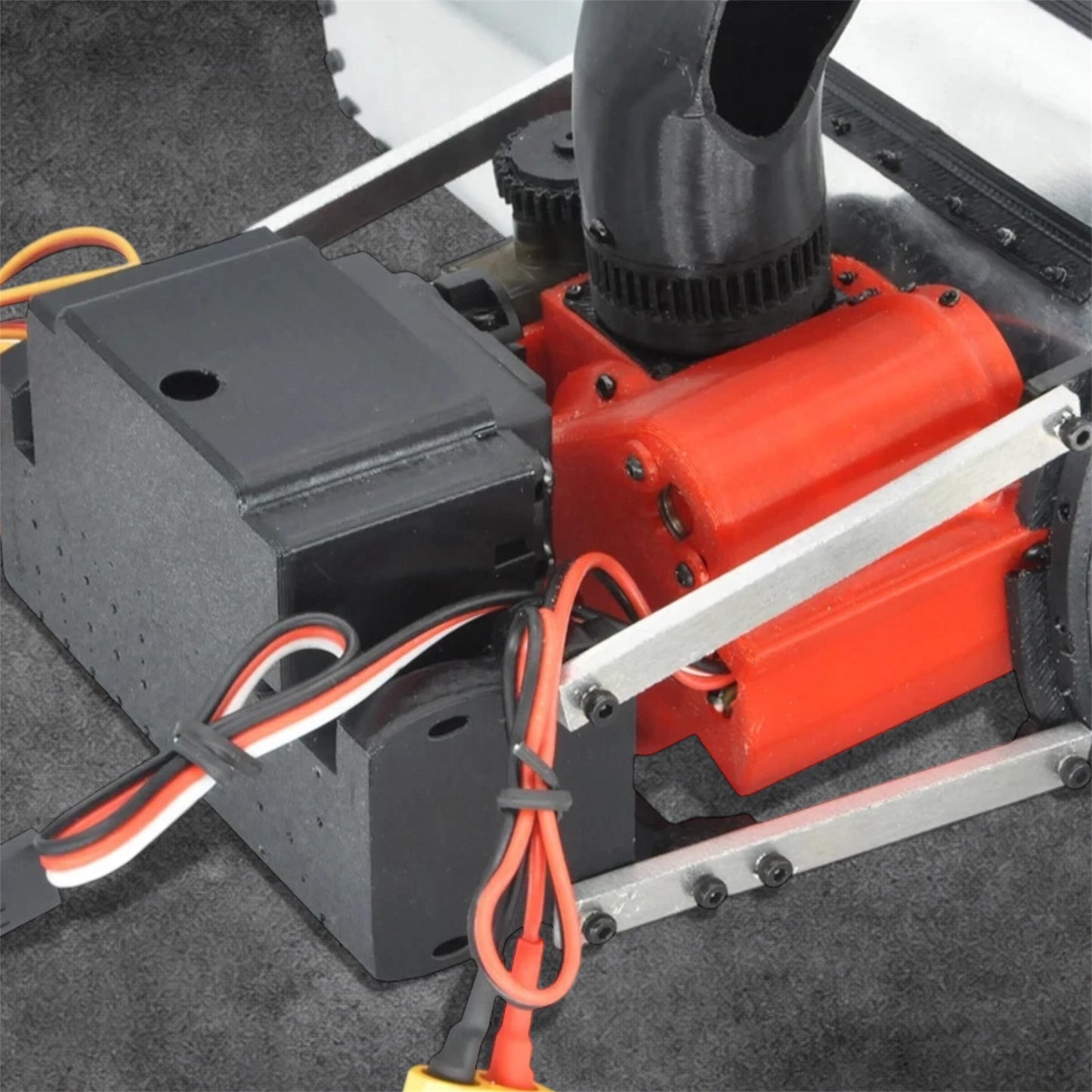 RC Metal Snowplow 3D Printed Snow Blower Shovel Lift Turbine for Tamiya RC Car | Premium Snow Removal Accessory for RC Cars