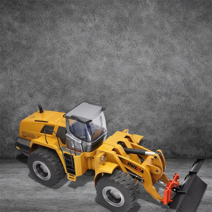 New Snow Plow for Huina 1583 RC Wheel Loader Black Yellow Upgrade Parts | Premium Snow Plow Attachment for RC Wheel Loaders