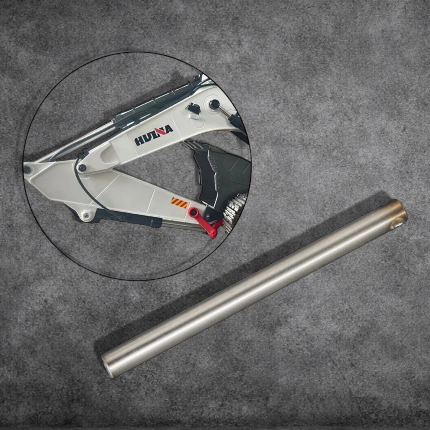 RC Excavator Small Arm Push Rod Extension Metal Rod For HUINA 1580/1593/1594 Toy | Premium Metal Rod Upgrade for RC Excavator